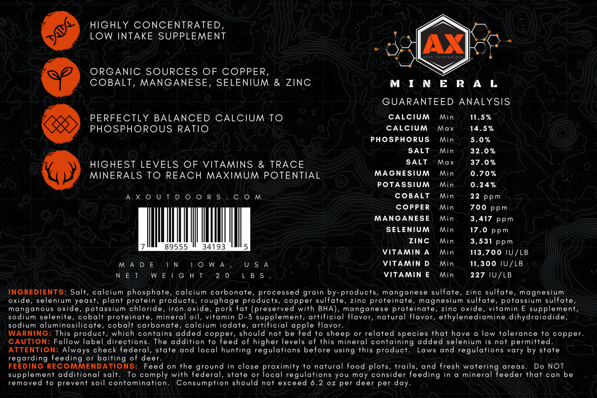 AX Mineral 20lb Bucket