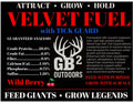 GB2 Outdoors Velvet Fuel VTX feed 50lb bag with Tick Guard (Discounts for pallet quantities)