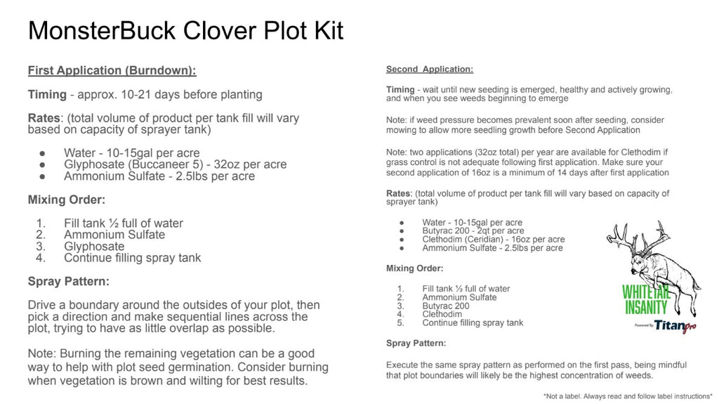 Monsterbuck Ladino Clover 3 Lb