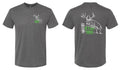 Whitetail Insanity Tri-Blend Tee Ultimate Comfort Vintage Heavy Metal Grey