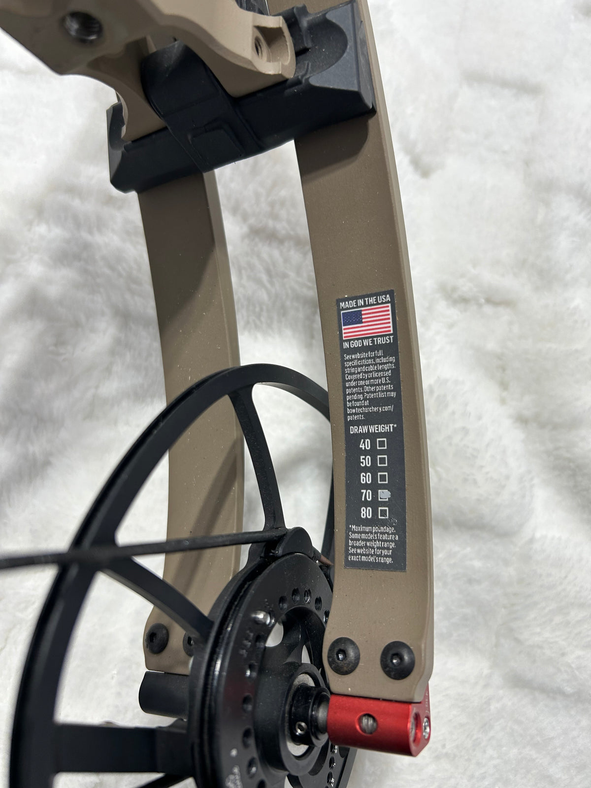 Bowtech SS34 RH 70# Max 26-31.5&quot; DL (USED – Like New)