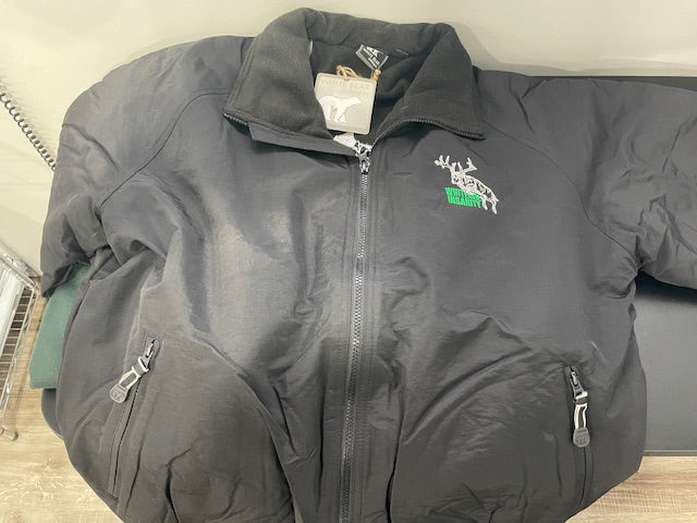Whitetail Insanity White Bear Coat W/ Embroidered Logo On Front and Back (Made to Order)