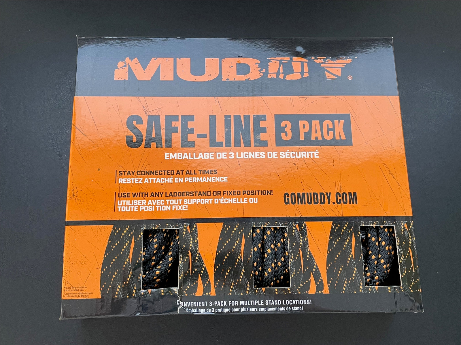 Muddy Safe-Line 30' Braided Nylon (3 pack)