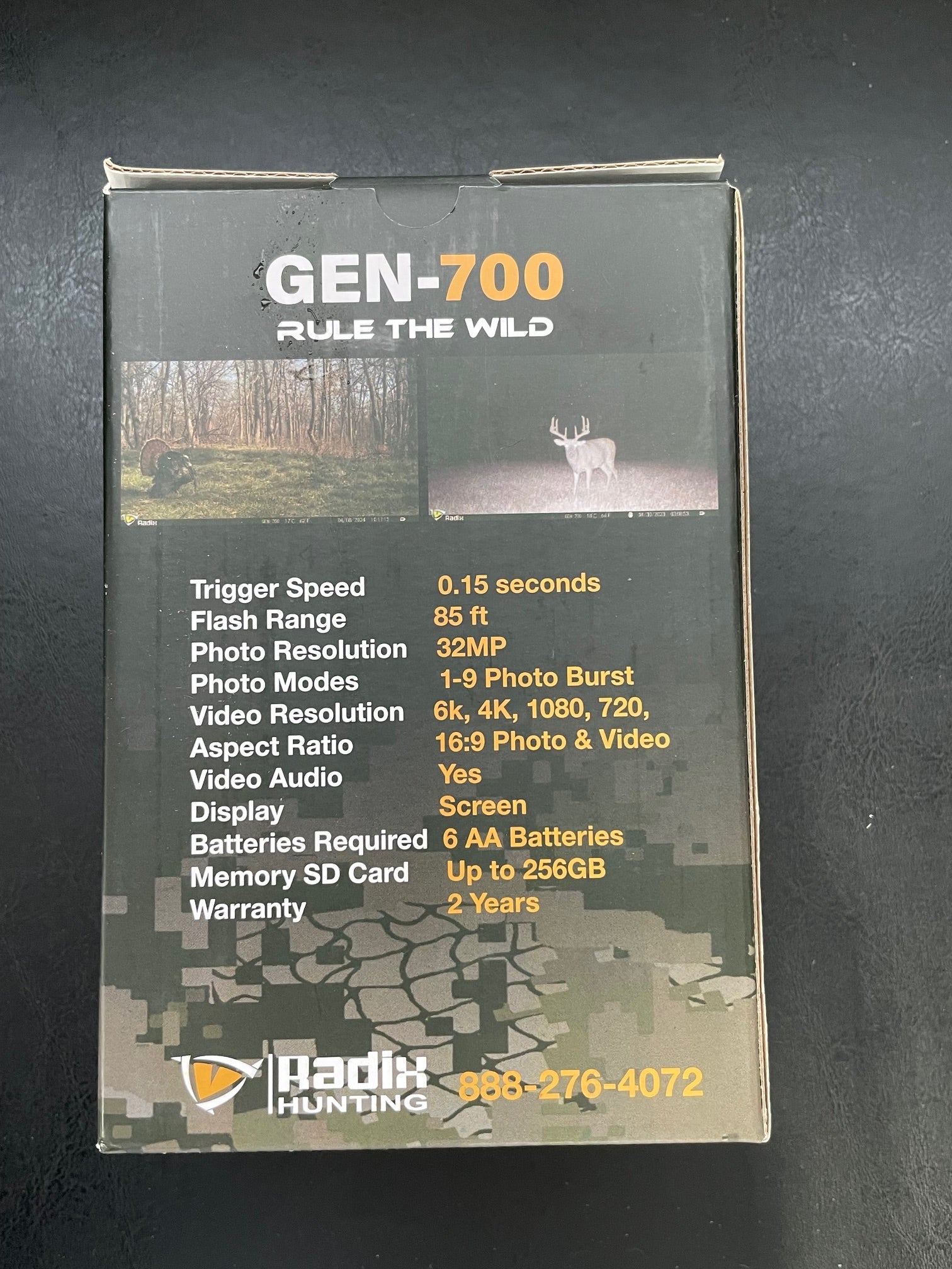 Radix Non-Cellular Trail Camera Model GEN-700