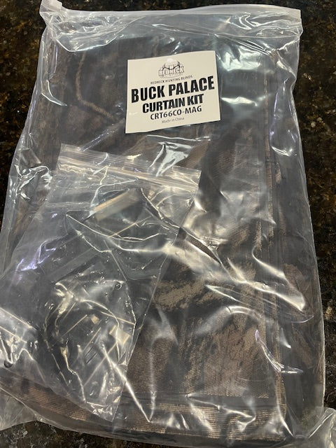 Redneck Window Curtain Kit for the 6x6 Buck Palace or Equivalent